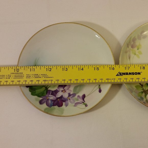 Art Vintage Hand Painted Plates Nippon Napco Japan Mixed Lot Of 5